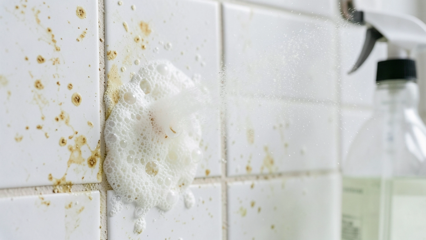 Ocet i soda do płytek w łazience