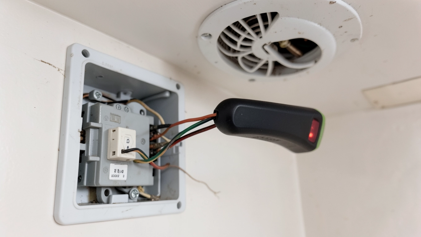 Odłączenie zasilania wentylatora łazienkowego