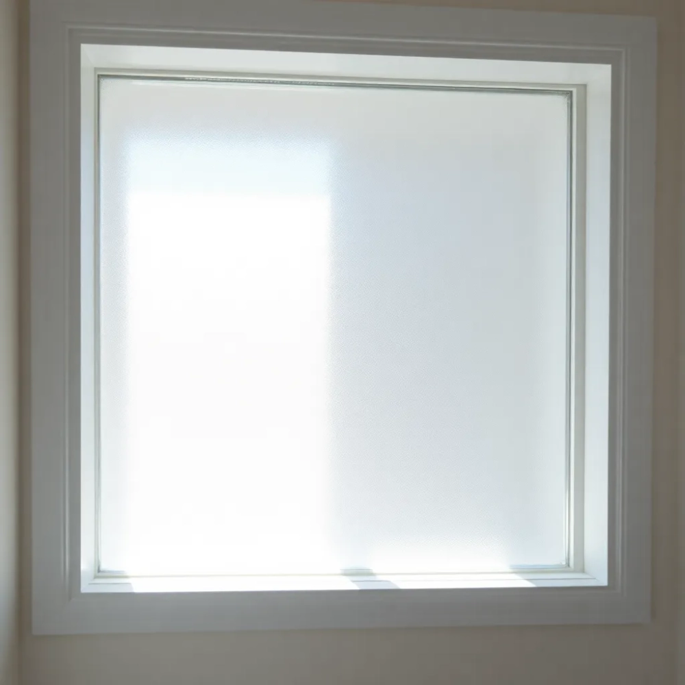 Okno do łazienki z szybą mleczna