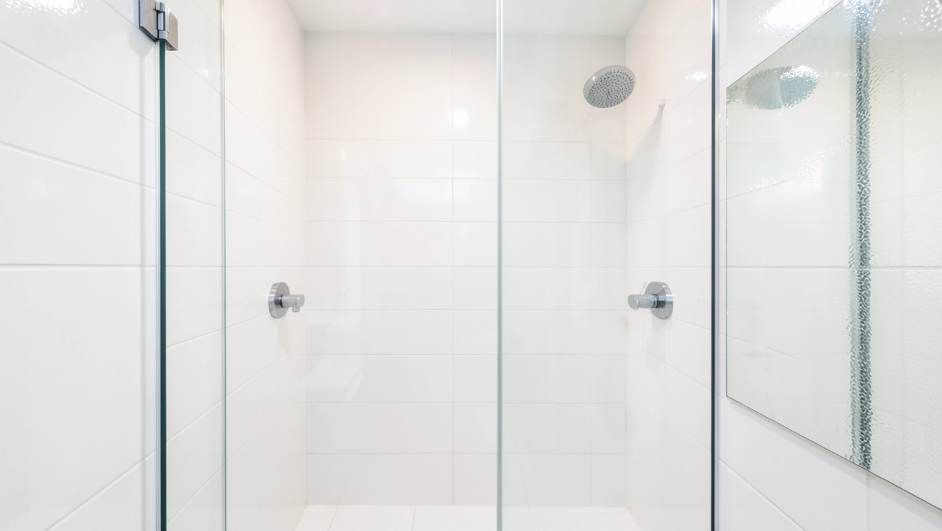 Optyczne powiększenie przestrzeni prysznicowej