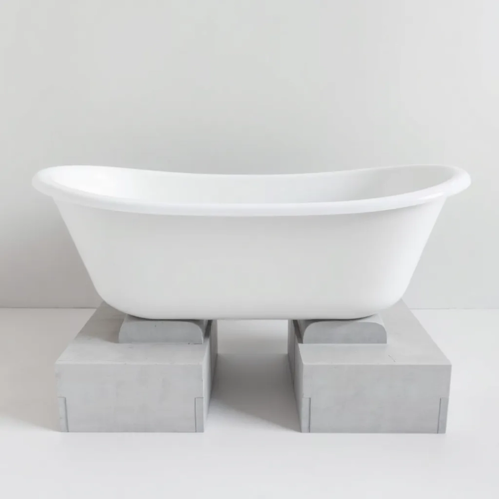 Osadzenie wanny na bloczkach