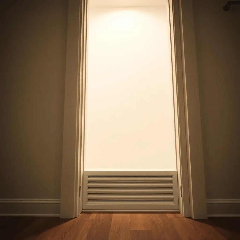 Otwory wentylacyjne w drzwiach łazienkowych