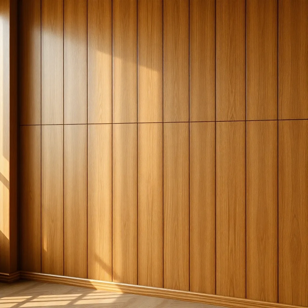 Panele drewniane na ścianę w salonie