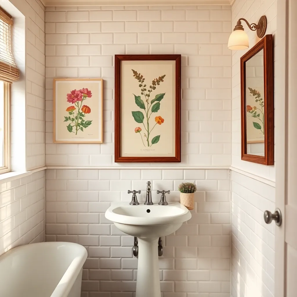 Plakaty do łazienki retro