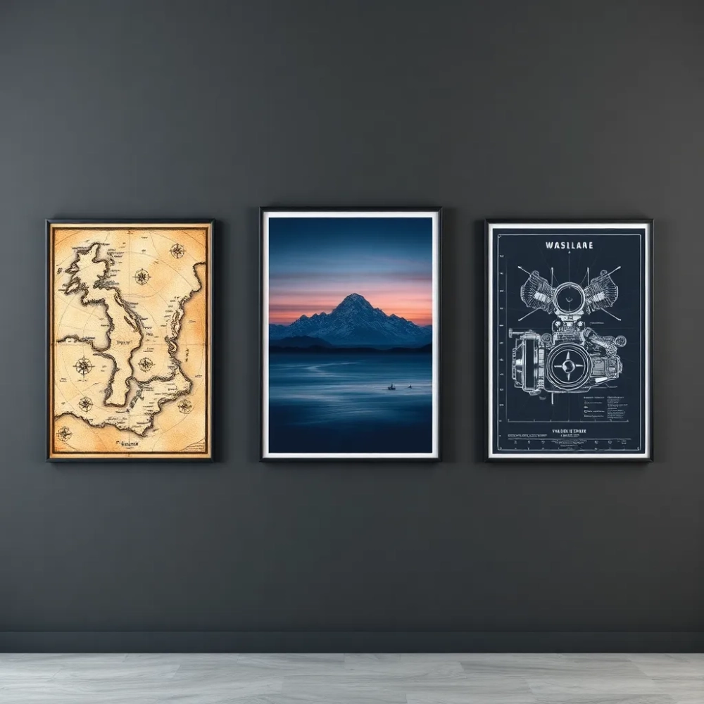 Plakaty do męskiego pokoju