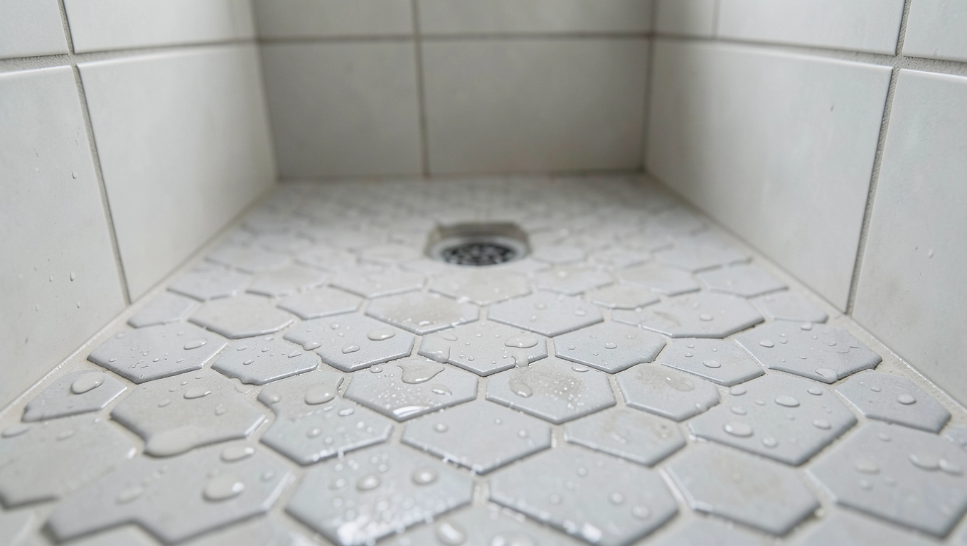 Płytki pod prysznic bez brodzika w małej łazience