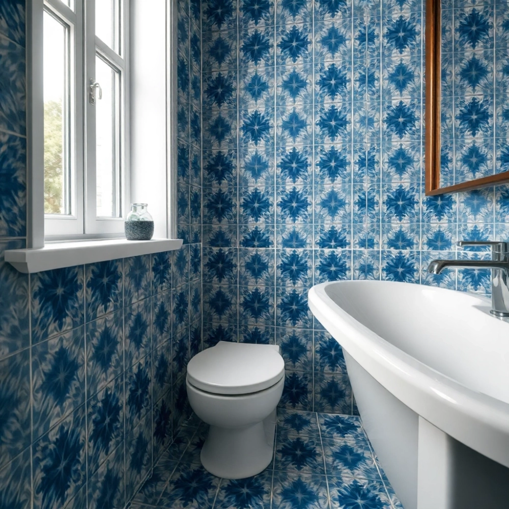 Płytki we wzory do łazienki