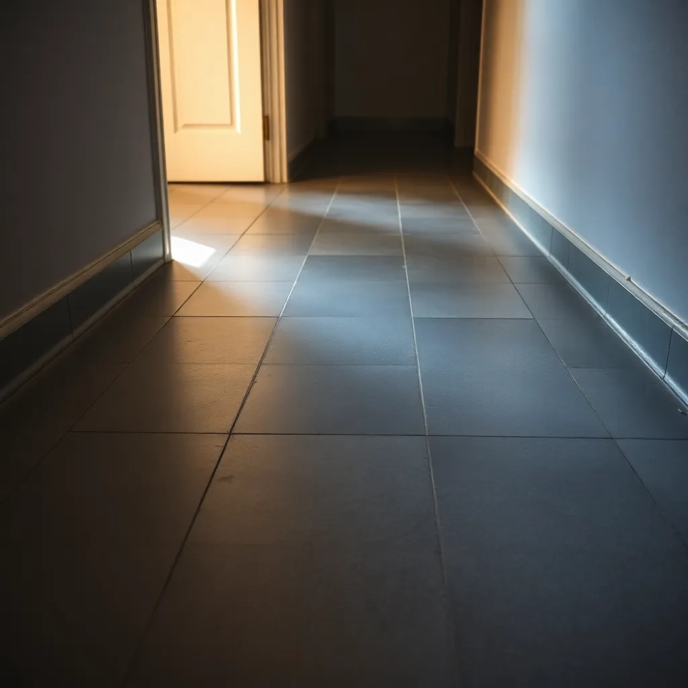 Podłoga w przedpokoju w bloku