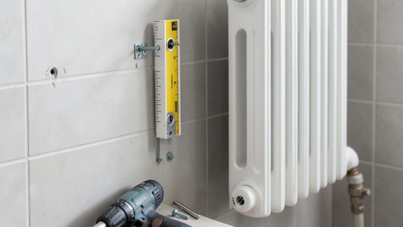 Podpięcie wodnego grzejnika łazienkowego