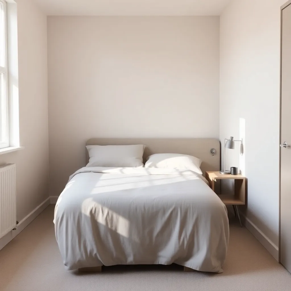 Podwójne łóżko do małego pokoju