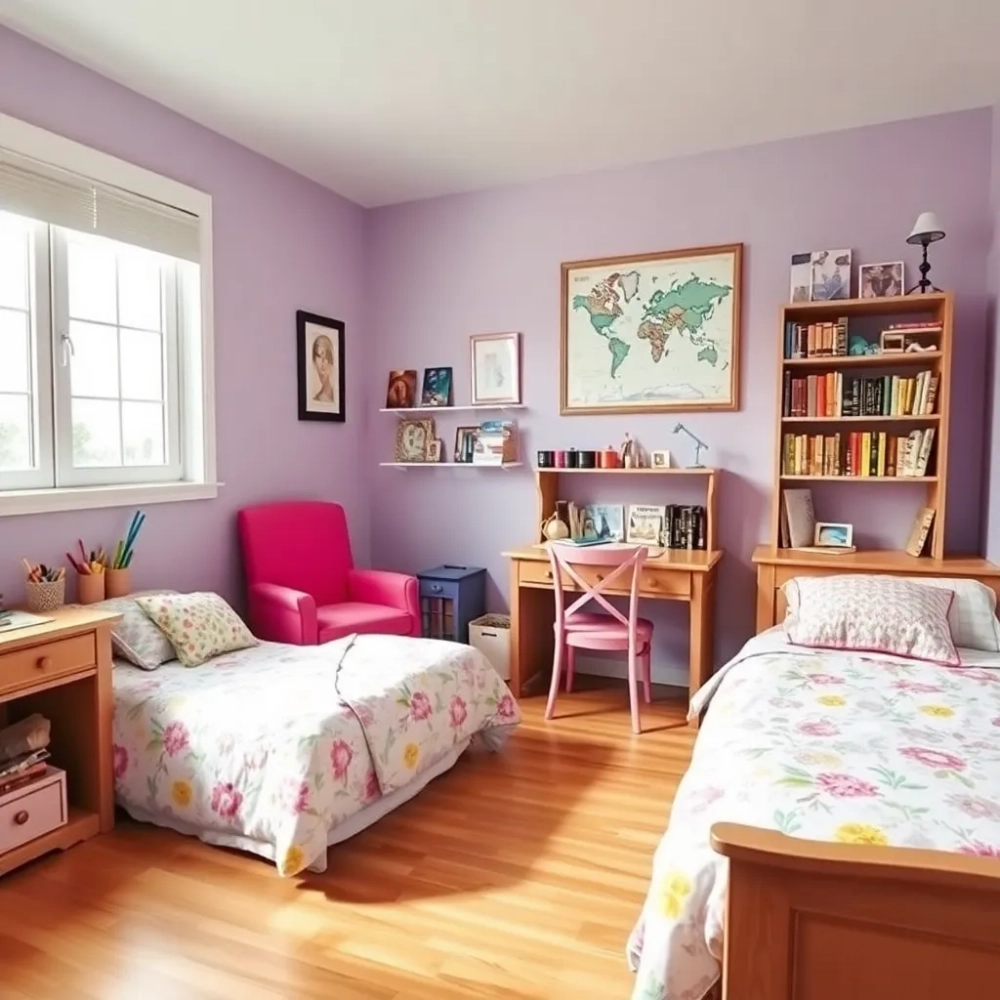 pokoje dla dziewczynek 10 lat