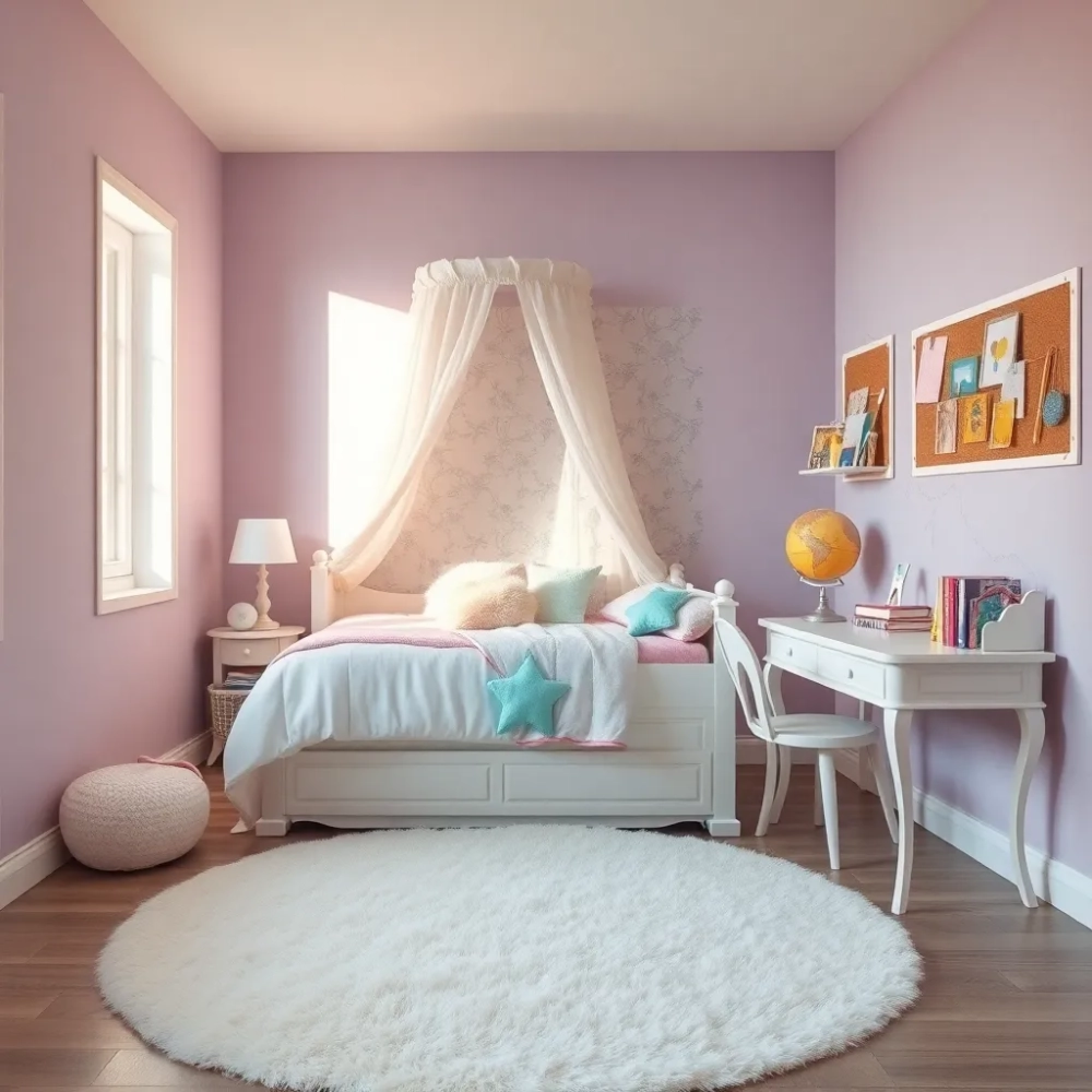 Pokoje dla dziewczynek 8 lat