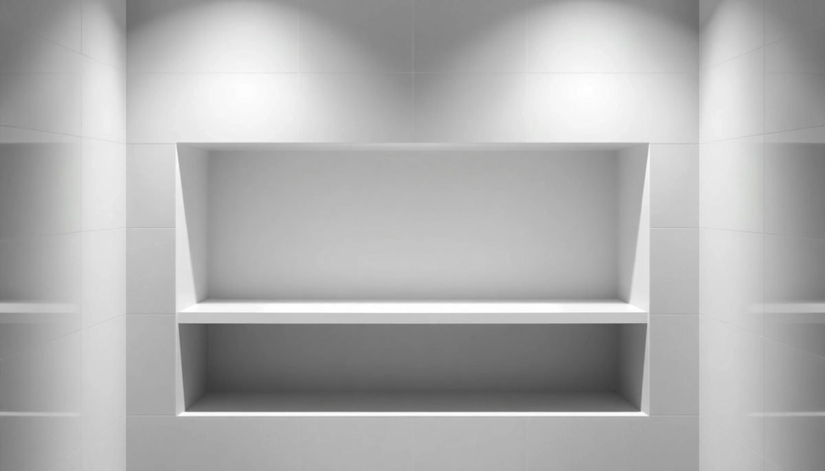 Półka w ścianie pod prysznicem jak zrobić