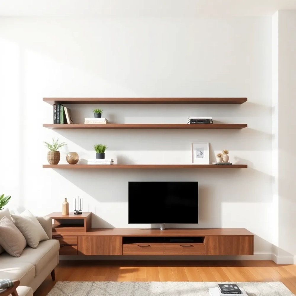 Półki do salonu nowoczesne