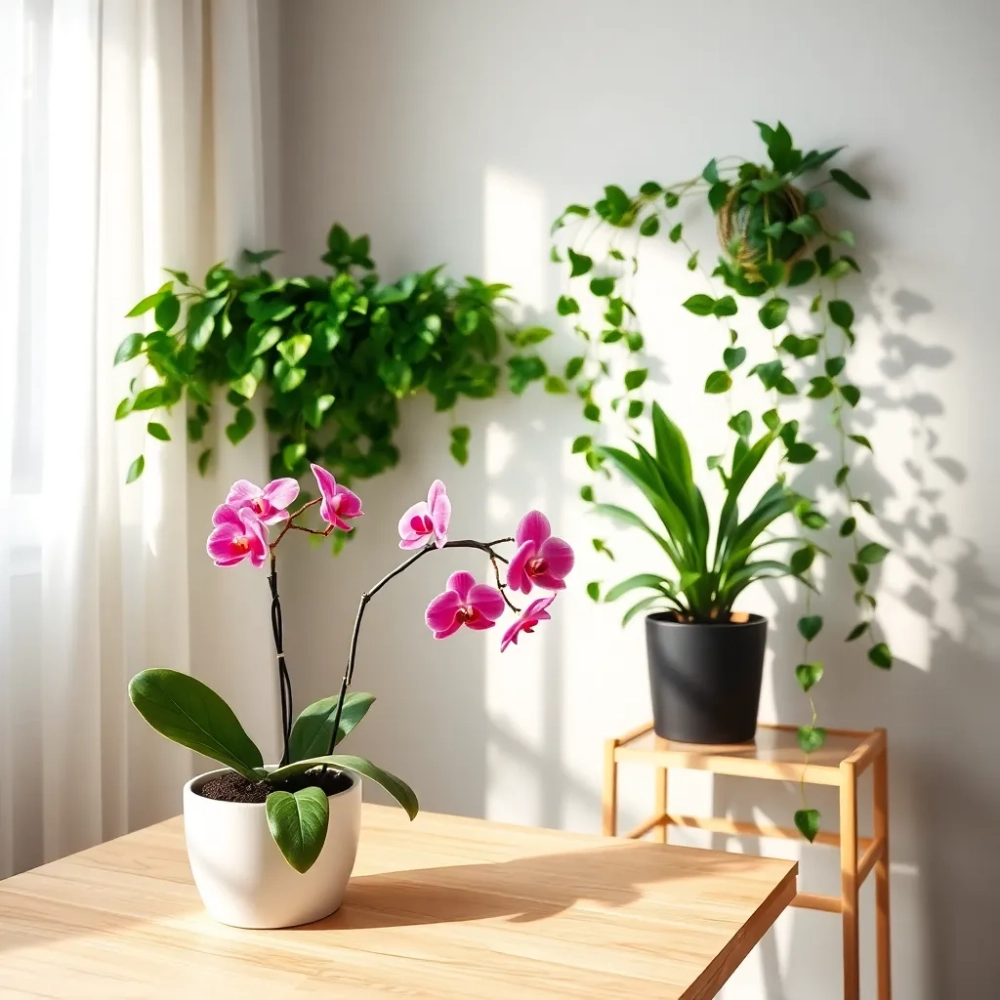 Pomysł na kwiaty w pokoju