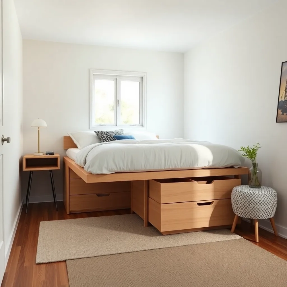 Pomysł na łóżko w małym pokoju