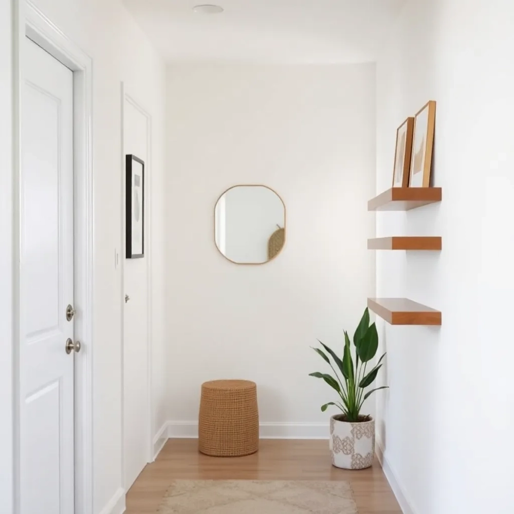 Pomysł na mały przedpokój ściany
