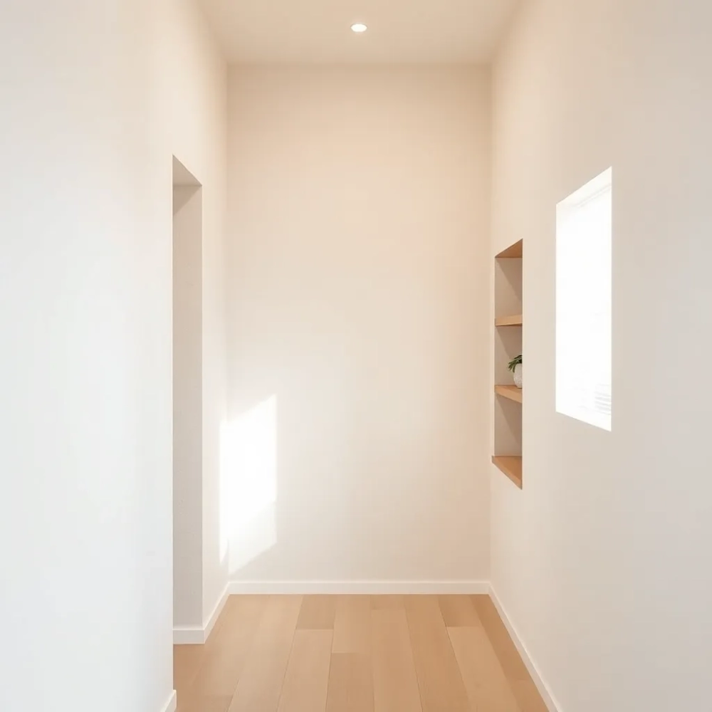 Pomysł na ściany w małym przedpokoju