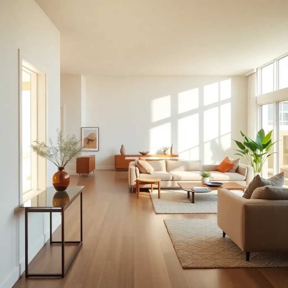 Przedpokój połączony z salonem