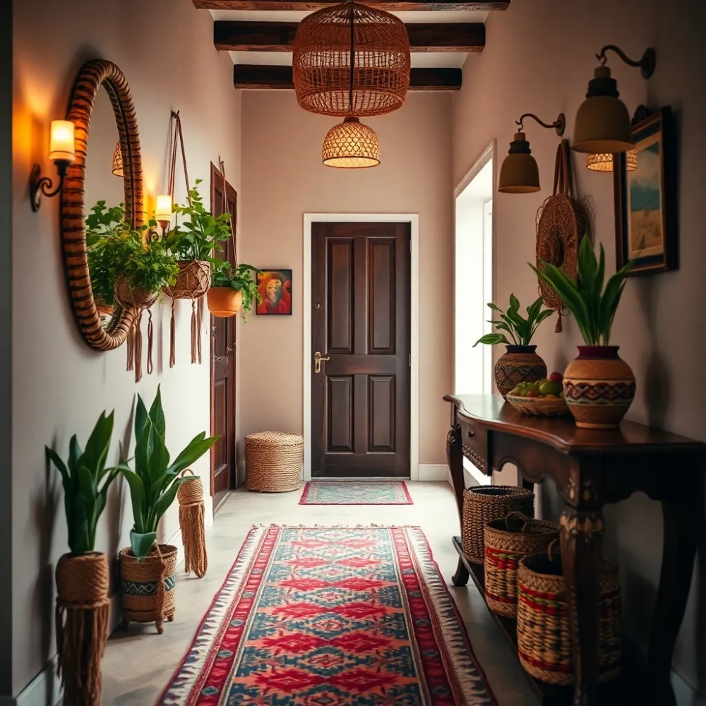 Przedpokój w stylu boho
