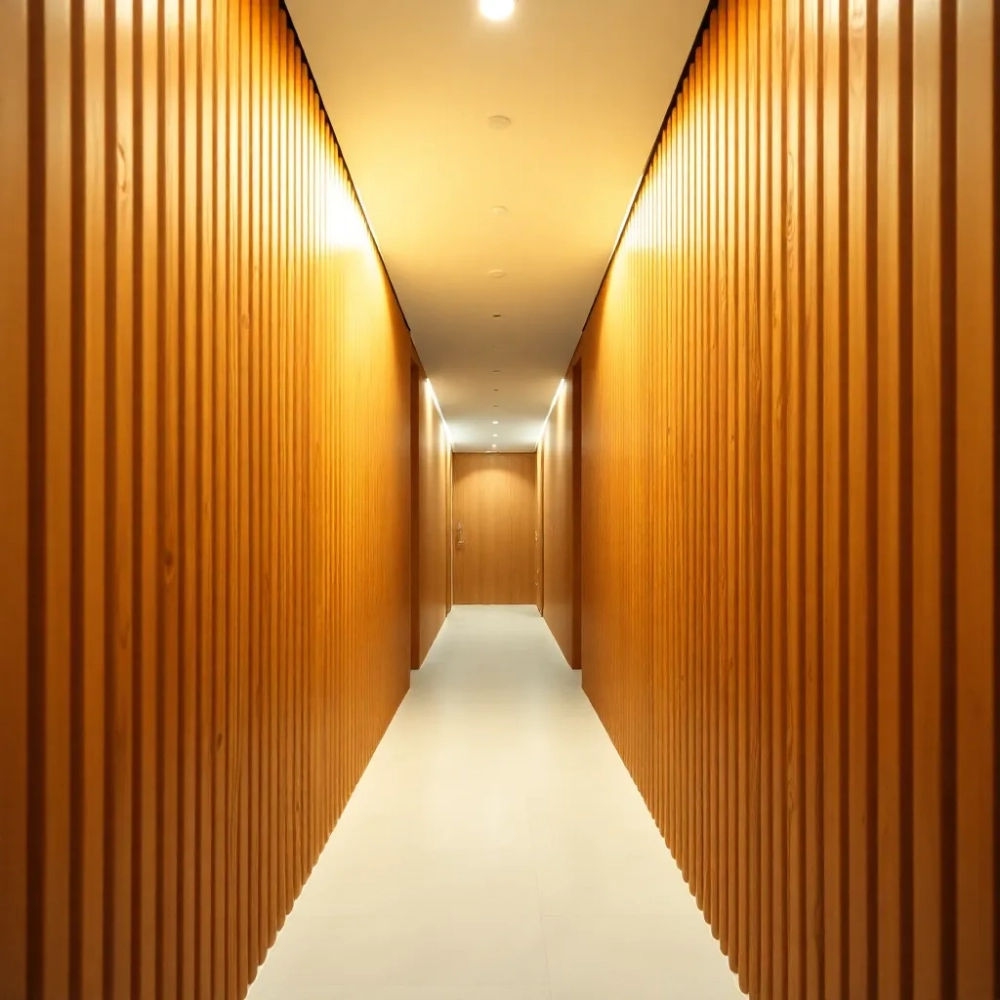 Przedpokój z lamelami