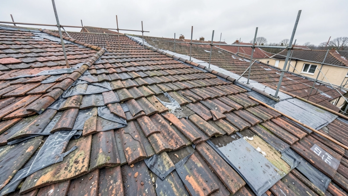 renowacja dachu bloku mieszkalnego