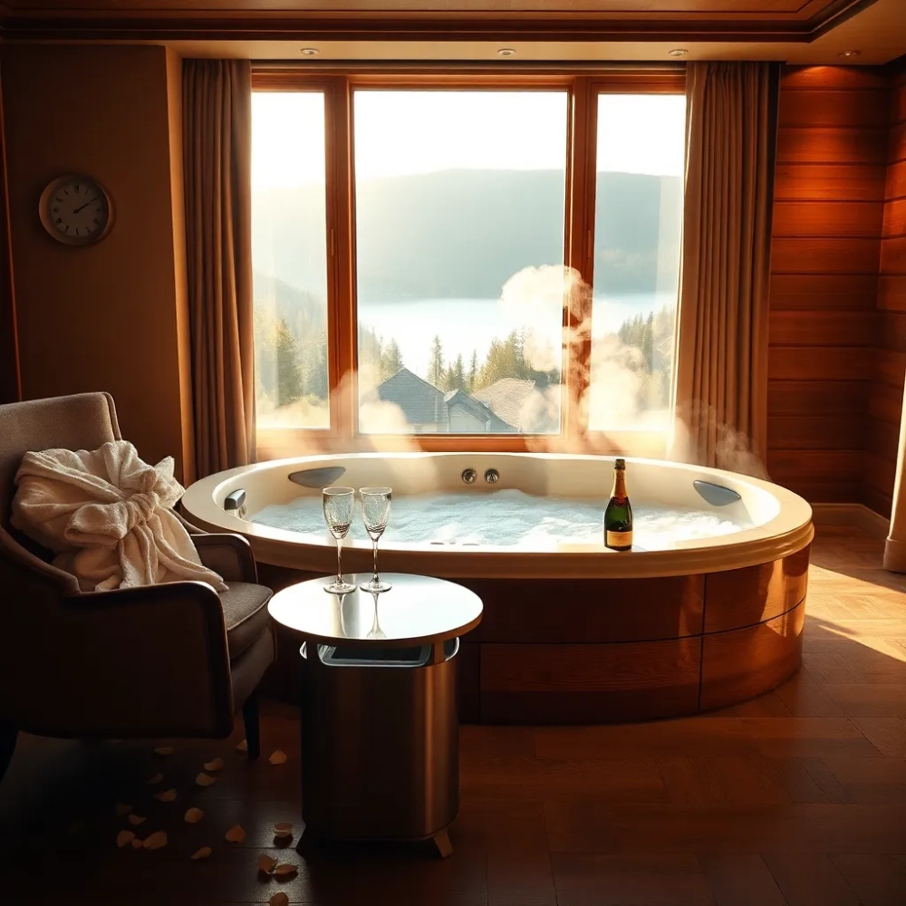 Romantyczny weekend dla dwojga z jacuzzi w pokoju Dolnośląskie