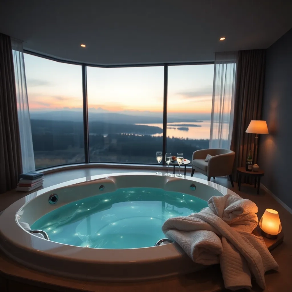 Romantyczny weekend dla dwojga z jacuzzi w pokoju pomorskie