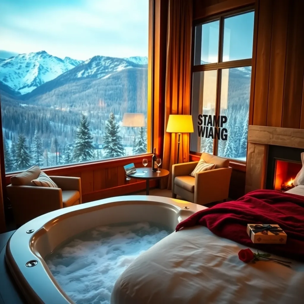 Romantyczny weekend dla dwojga z jacuzzi w pokoju w górach