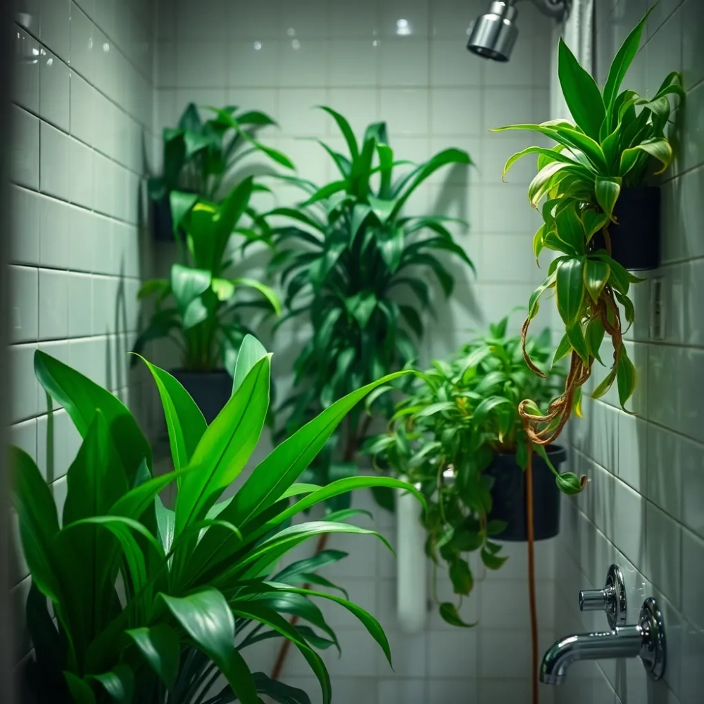 Rośliny do ciemnej łazienki
