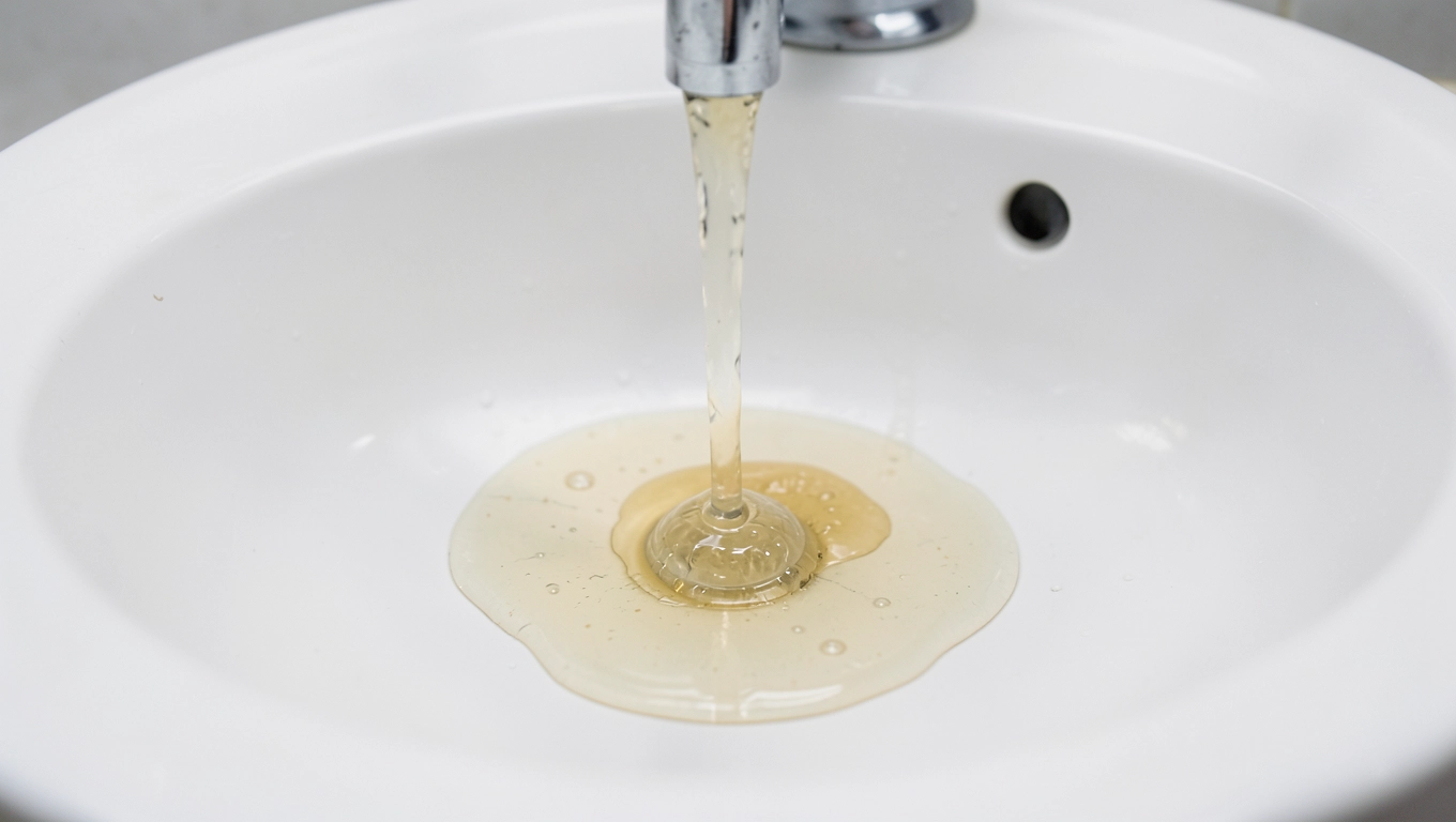 Rozpuszczanie kleju montażowego pod umywalką