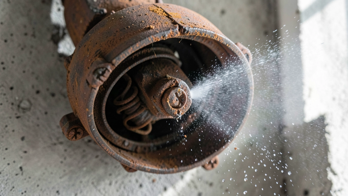 Rozpuszczanie rdzy w wentylatorze łazienkowym