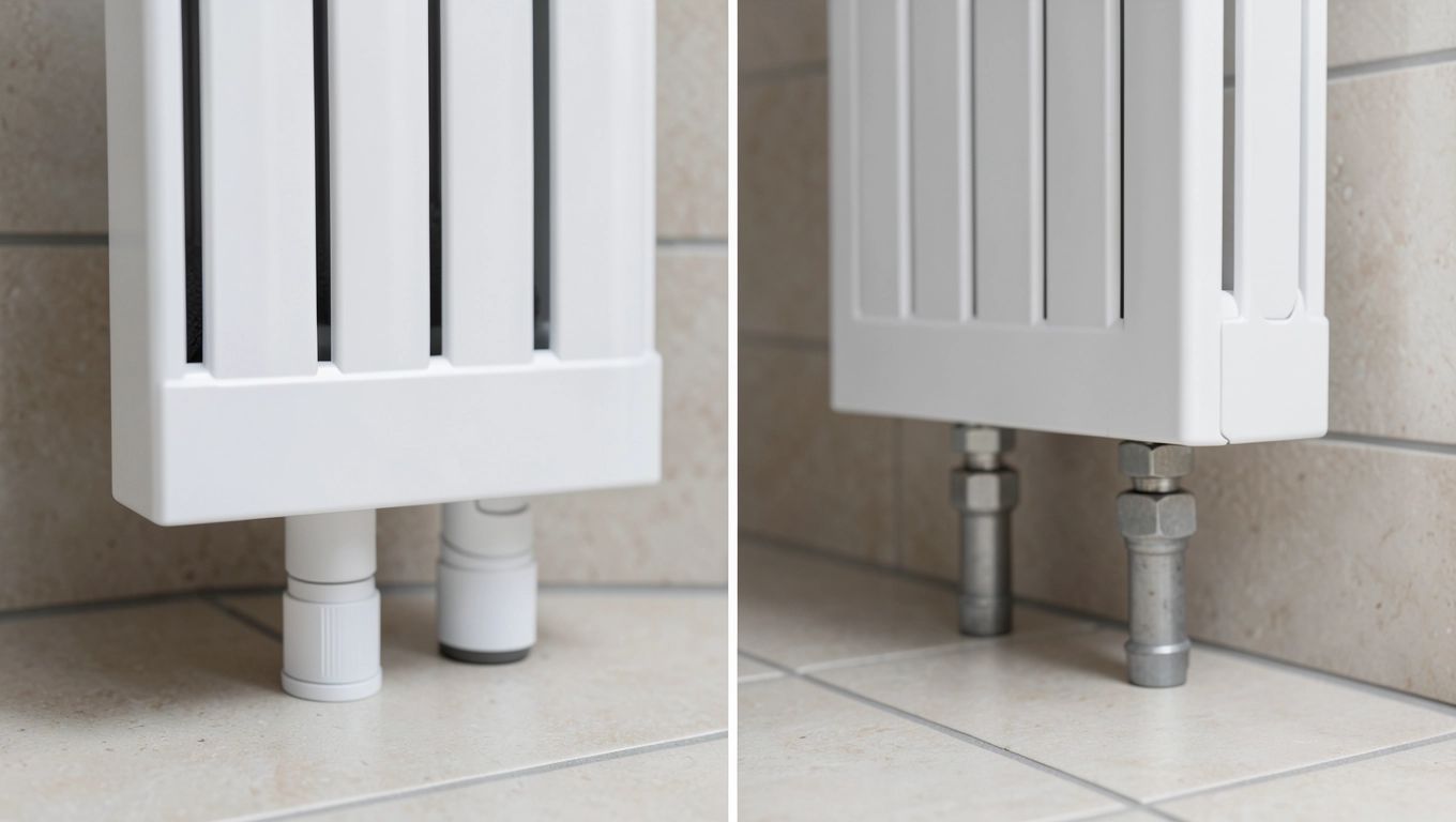 Rozstaw przyłączy dolnych vs bocznych grzejników