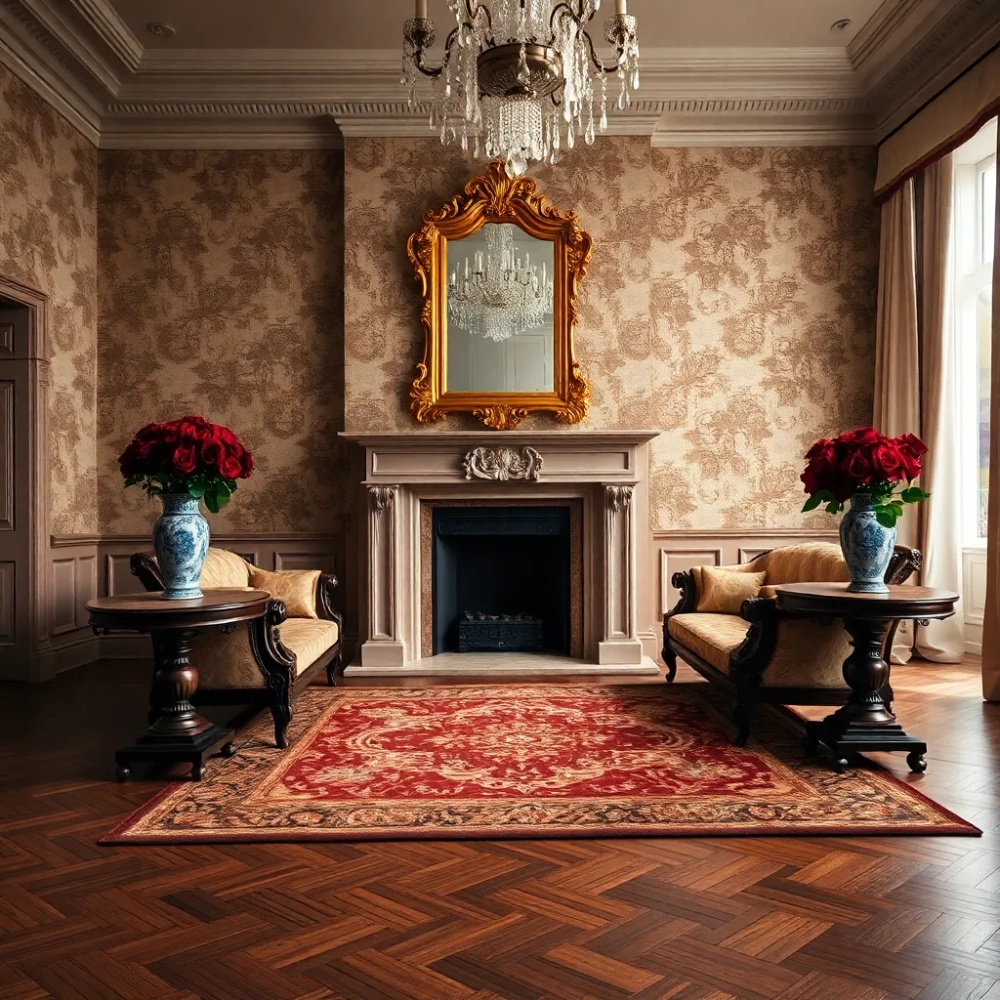 Salon w stylu antycznym