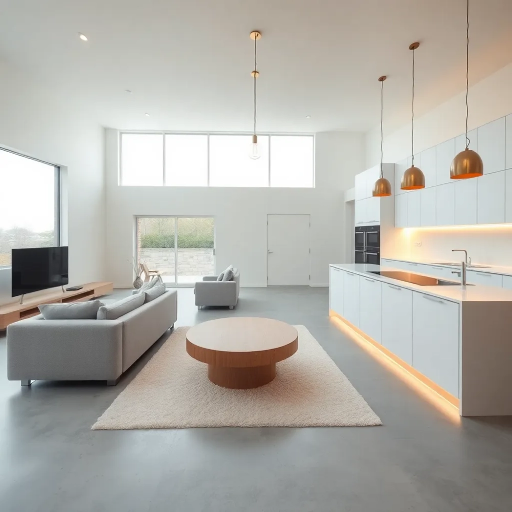 Salon z aneksem kuchennym inspiracje