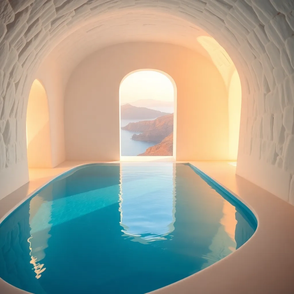 Santorini hotele z basenem w pokoju