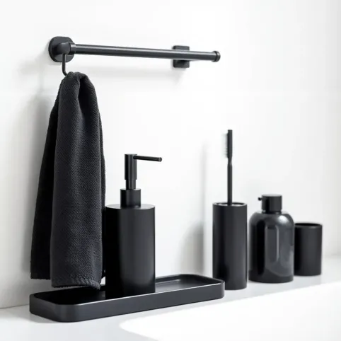 Akcesoria do łazienki czarne