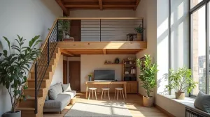 Antresola w mieszkaniu w bloku