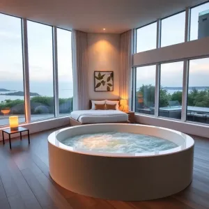 Apartament z jacuzzi w pokoju Kołobrzeg