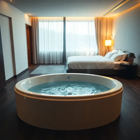 Apartament z jacuzzi w pokoju Pomorskie