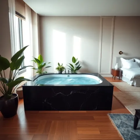 Apartament z jacuzzi w pokoju Szczecin