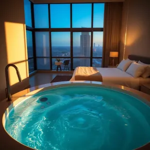 Apartament z jacuzzi w pokoju Trójmiasto