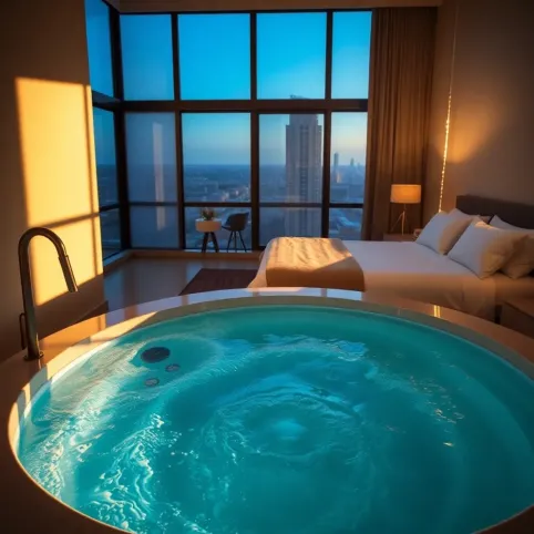 Apartament z jacuzzi w pokoju Trójmiasto