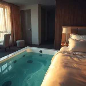 Apartament z jacuzzi w pokoju Wrocław