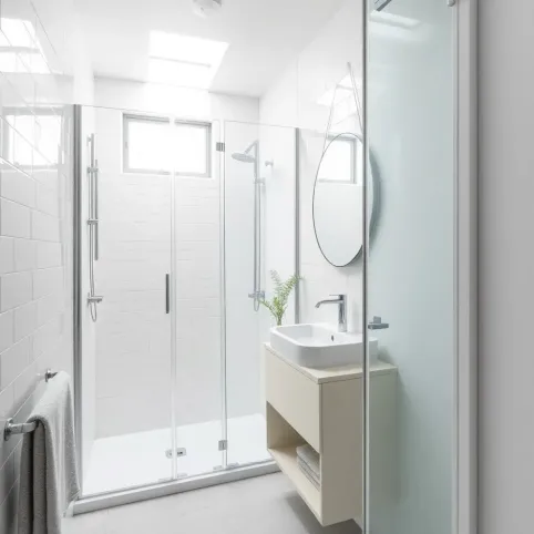 Aranżacja małej łazienki z prysznicem