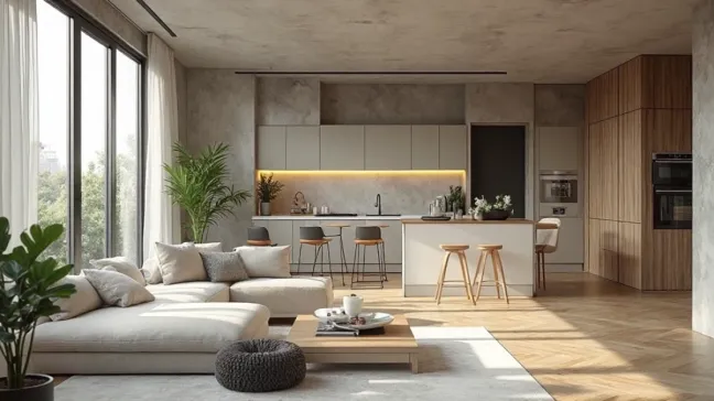 Aranżacja mieszkania 50m2 w bloku