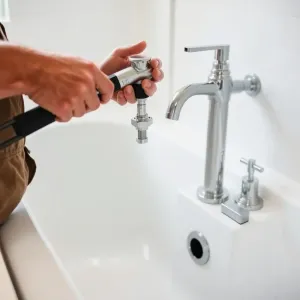 Bateria wolnostojącą do wanny montaż