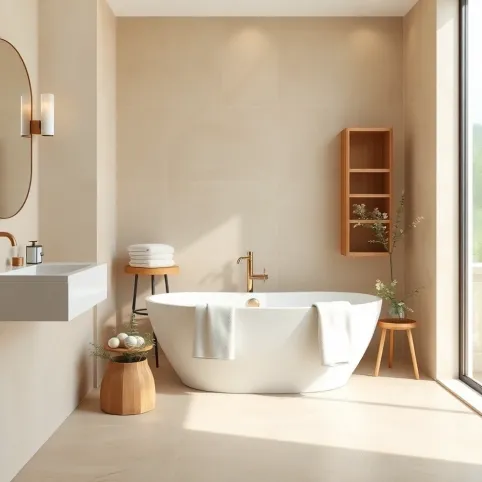 Beżowa Łazienka Inspiracje