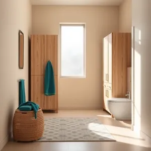 Beżowa Łazienka Jakie Meble