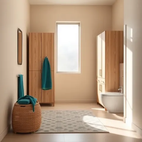 Beżowa Łazienka Jakie Meble